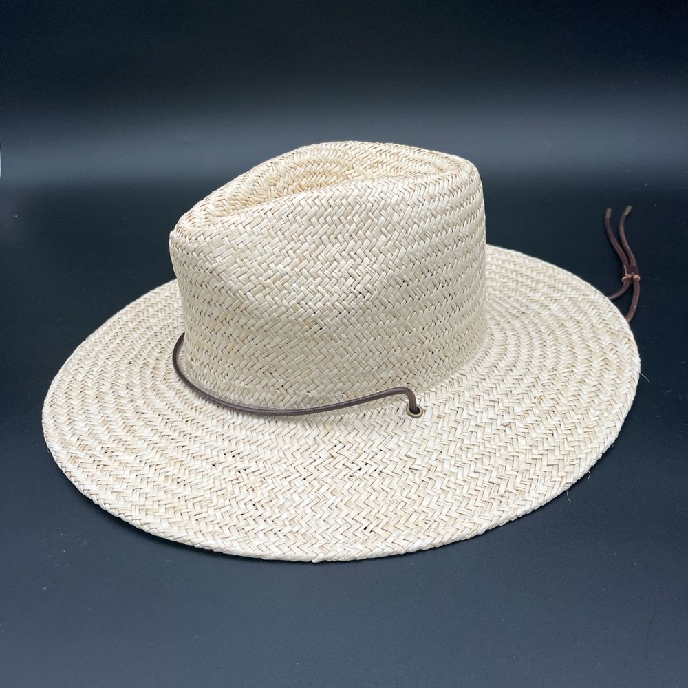 Will and Bear Rider Bone | White Palm Straw Hat Youth (OS)